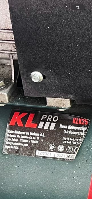 въздушен компресор KLPRO KLK25.
Модел: KLK25