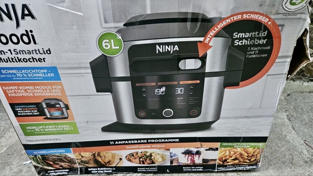 Ninja Foodi 11-in-1 SmartLid Multi-Cooker 6 litre