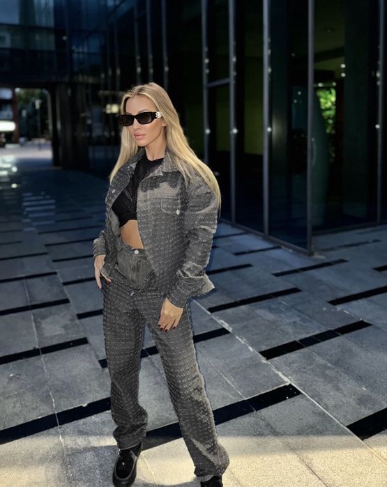 Дамски накъсани дънки