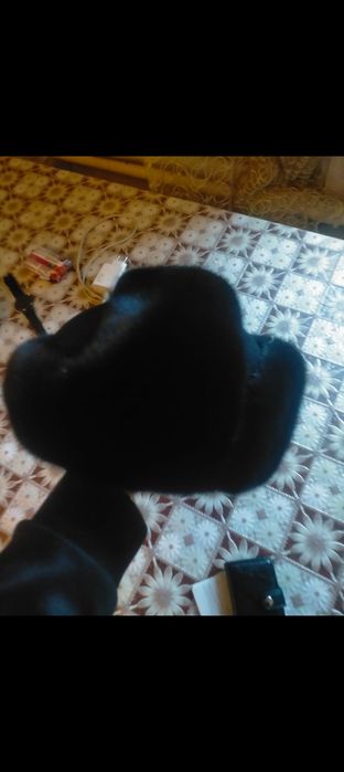 Шапка ушанка норковая