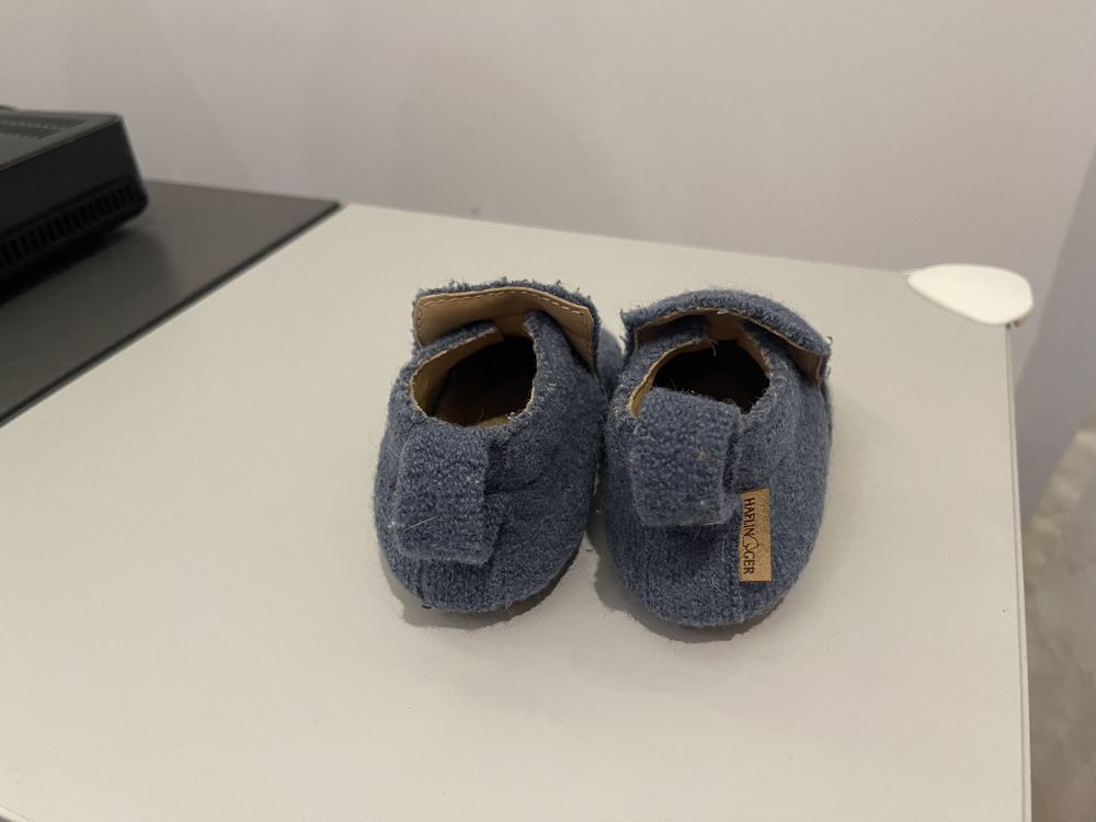 Vand papucei interior copii din lana masura 20 Haflinger
