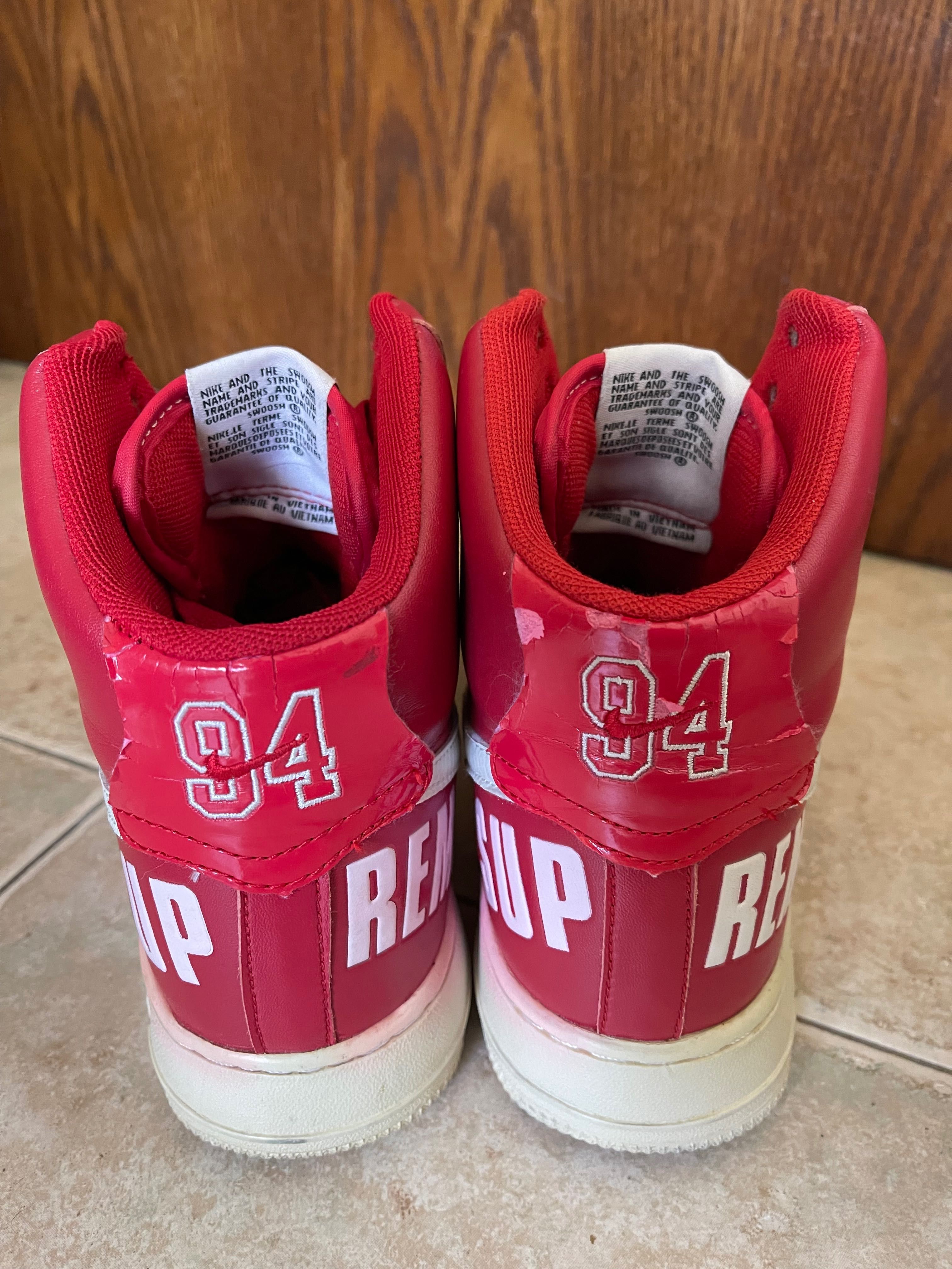 Nike Supreme x Air Force 1 High SP Red