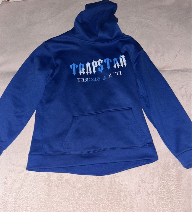 trapstar hoodie blue