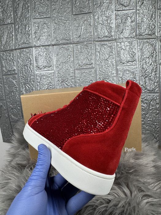 Christian Louboutin Red Rosu High Cutie