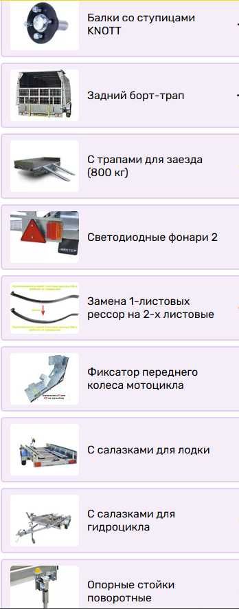 Прицеп ВЕКТОР 81013G 2.8х1,5, борт 380 мм, рассрочка 0%