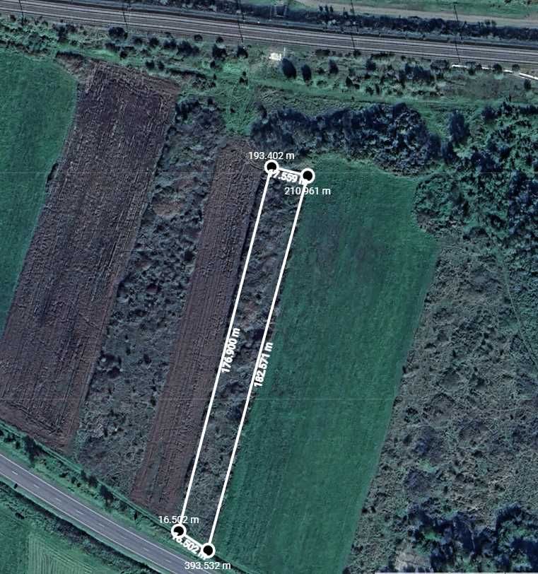 teren arabil , fânaț , livadă  lângă pădure