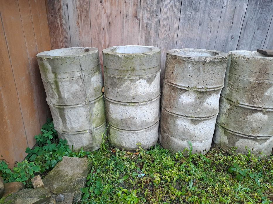 Vand tuburi din beton 5 bucati armate pt a rezista la tonaj greu