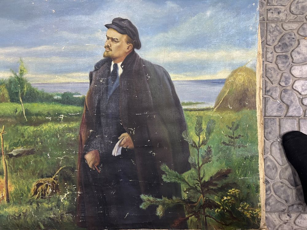 Ленин у костра Ленин