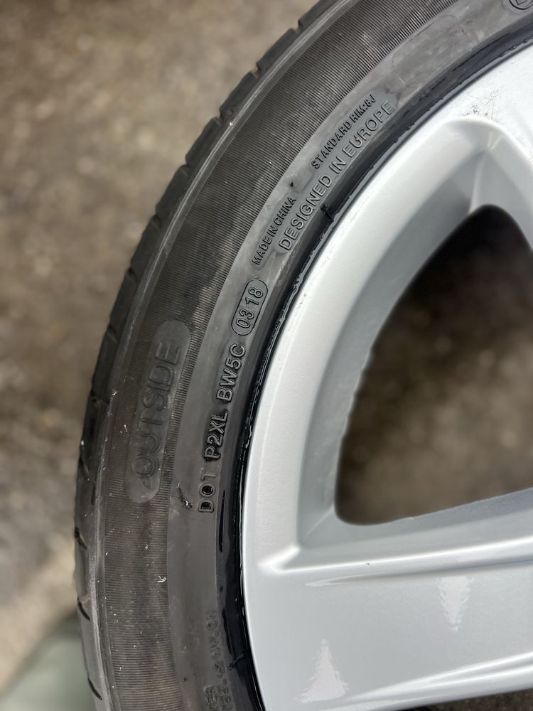 Джанти за Audi с летни гуми 245/45/18 DOT18. Грайфер 9мм. Отлични