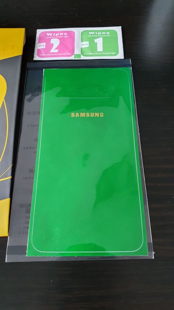 Skin Samsung S10 Verde pt. spate telefon + geam camera