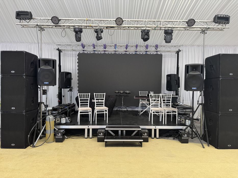 Inchiriere sistem sonorizare , schela lumini  & ecran led