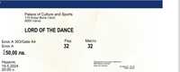 Билет за Lord of the dance Варна 19 Май