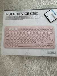 Клавиатура Logitech - K380, безжична, US Layout, розова