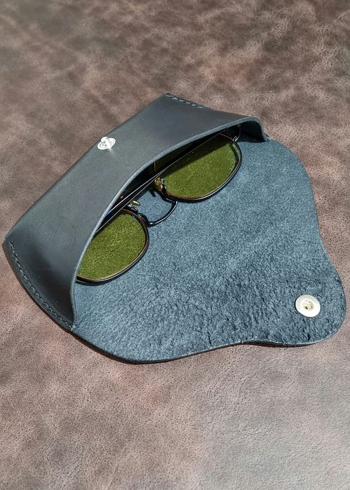 Husă  - Toc ochelari din piele naturală