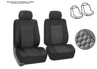 Тапицерия за Предни седалки за бус /Черен цвят, черен шев/кожен център