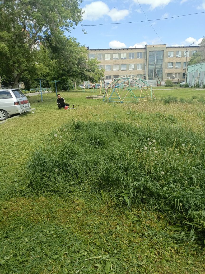 Покос травы не дорого быстро и качественно