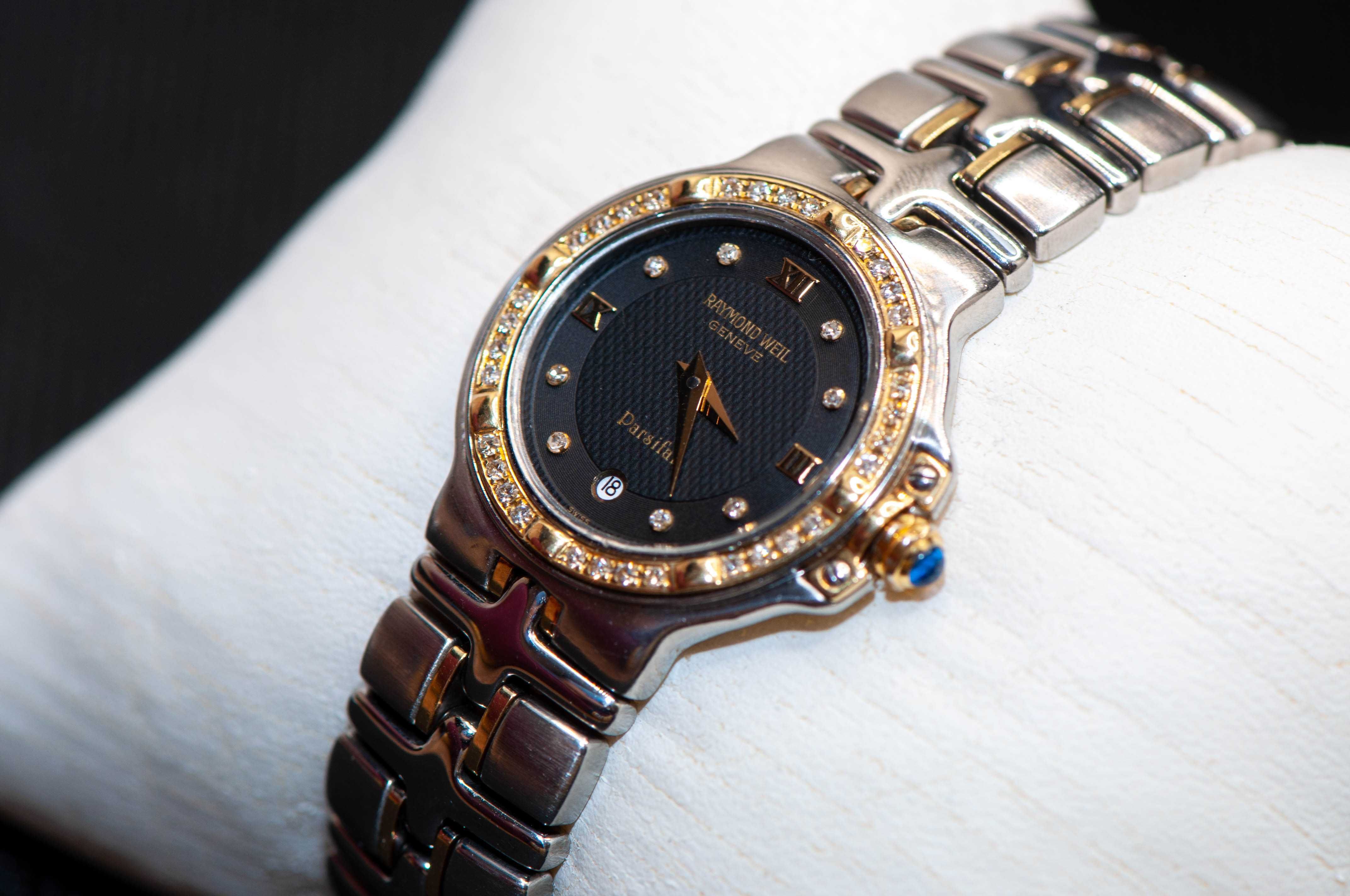 Raymond Weil Parsifal - швейцарски дамски часовник 18к злато, диаманти