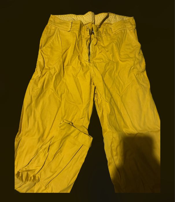 Pantaloni dama galbeni