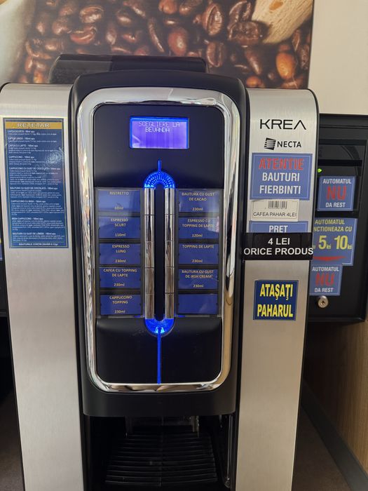 Automat cafea Necta Krea cu sistem de plata