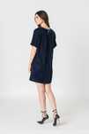 Rochie Gap catifea bleumarin