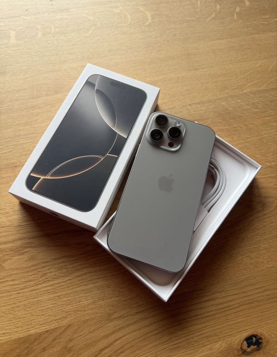 iPhone 16 Pro Max, Natural Titanium, 512GB