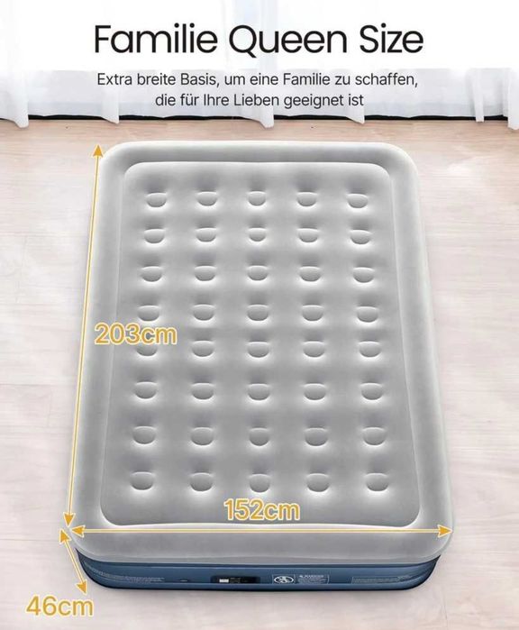 Pat gonflabil pentru 2 persoane