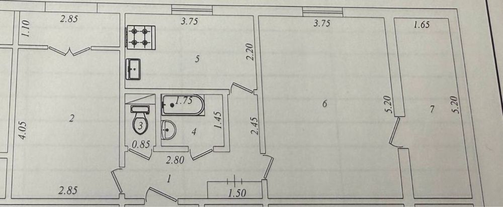 Госпитальный 2комнатная. Улучшенка. 60 м2