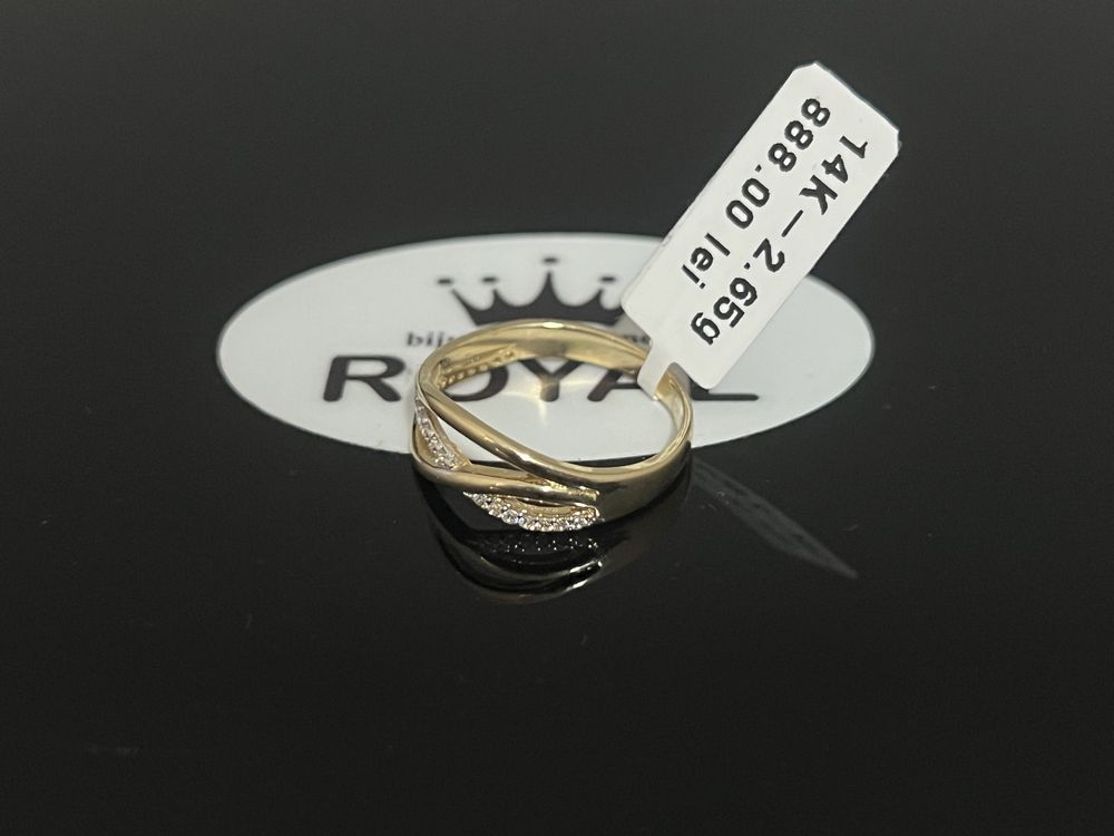 Bijuteria Royal CB : Inel dama aur 14k 2,65gr mărimea 15