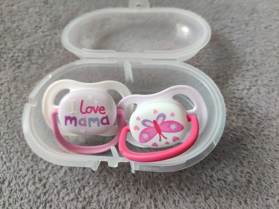 Set 2 suzete Philips-AVENT, ortodontica, 0-6 luni