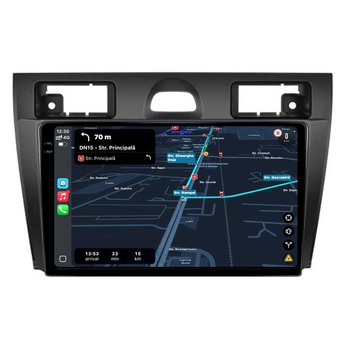Navigatie Dedicata Ford Fiesta (2006-2011), 9Inch, Bluetooth, CarPlay