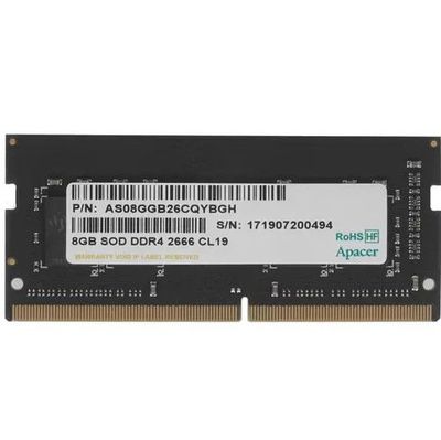Озу SODIMM Оперативная память для ноутбука Ddr 4 8gb apacer