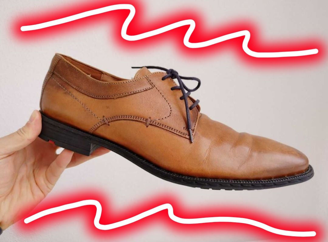 Германская мужская обувь кожа туфли Lloyd 44р Бу в отл.сост Германия