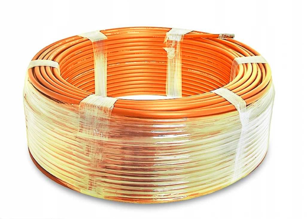 Microtub Direct Ingropabil 14/10 Portocaliu Cu Fir De Tragere (100M)