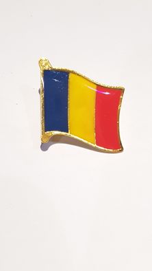 Set 12 insigne tricolore tip broșă cu ac