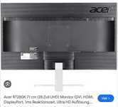 Monitor 4K   Acer 28"  RT280K  1ms FreeSync DVI HDMI Display Port
