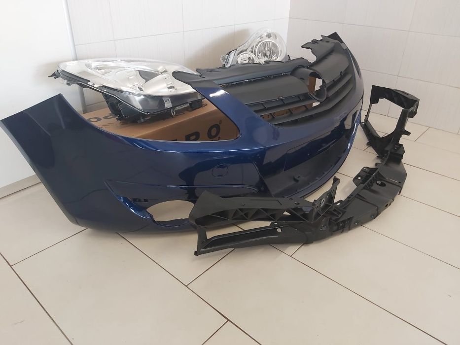 Pachet Bara Fata+Faruri+Trager Opel Corsa D 2006-2011 (Z21B-Albastru)