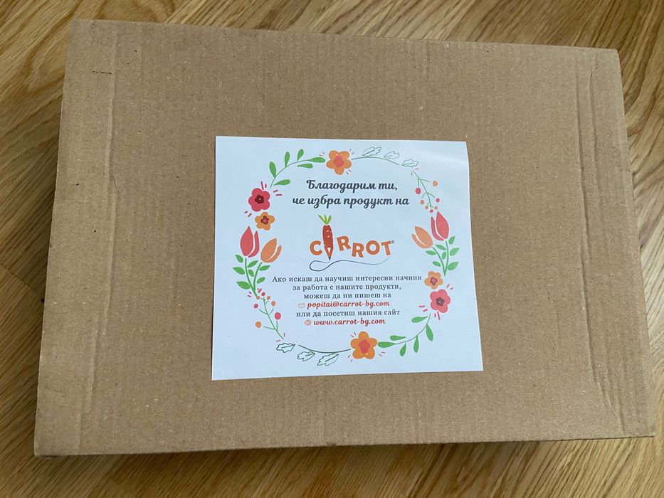 Детски образователни карти за визуална стимулация carrot