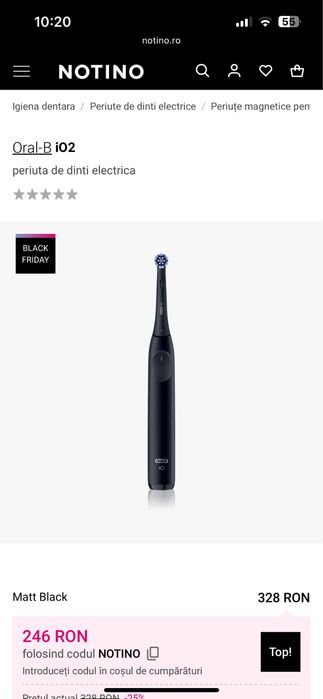 Nou! Oral-B iO Serie 2  (Periuta de dinti electrica)