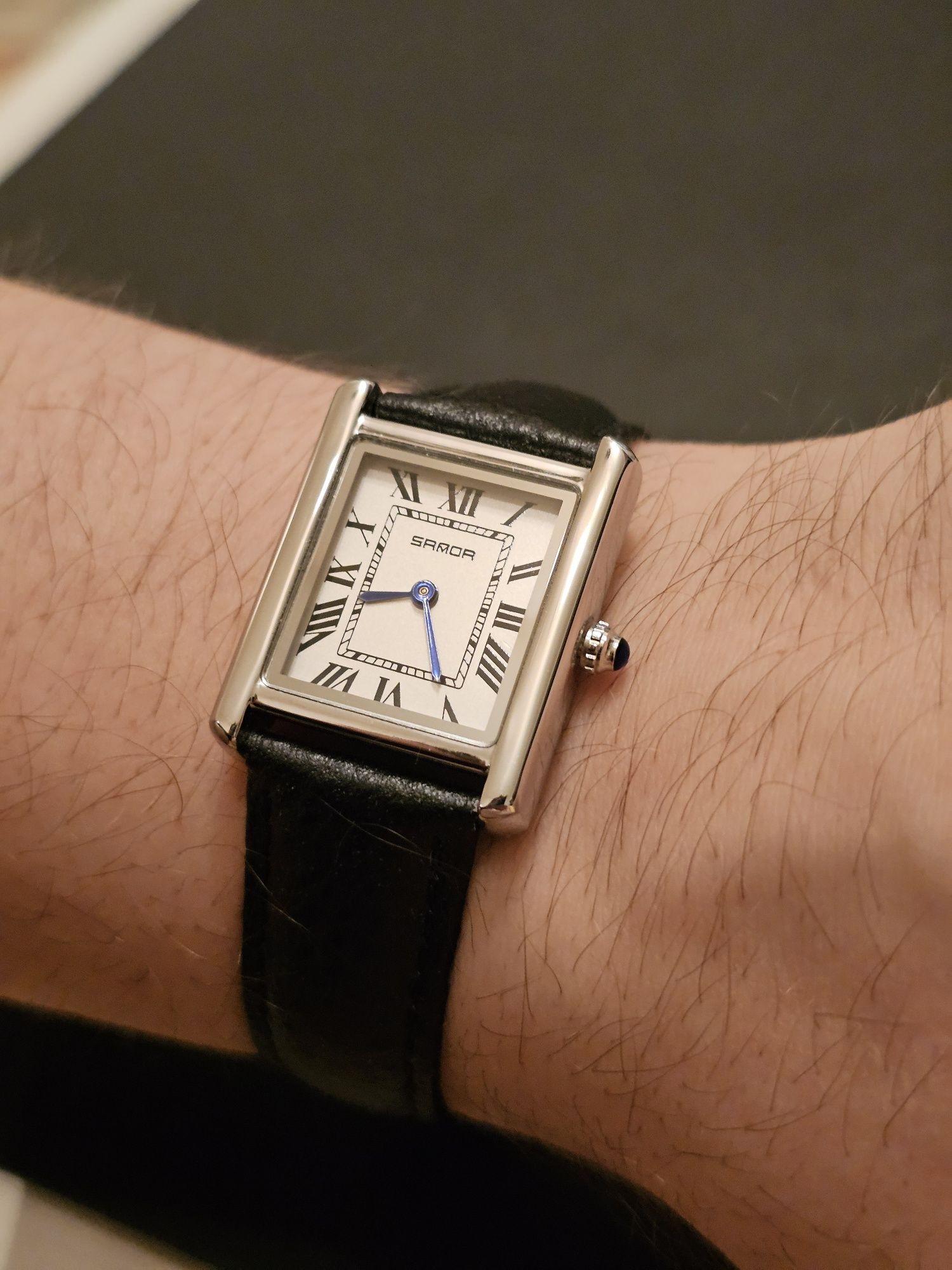 Часы Sanda Tank омаж на Cartier Tank, классический стиль