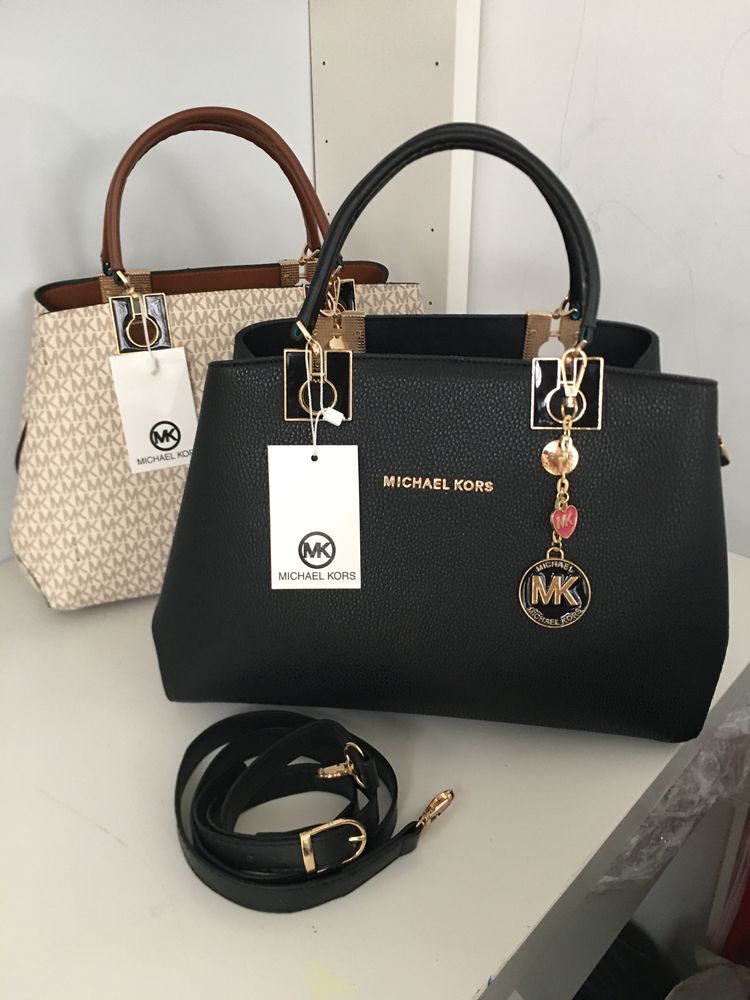 Geanta Michael Kors Negur-Alb-Maro