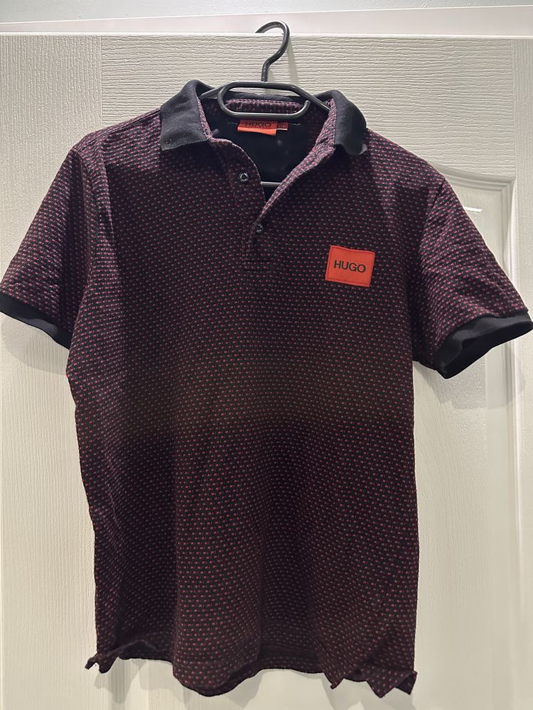 Hugo Boss тениска с яка