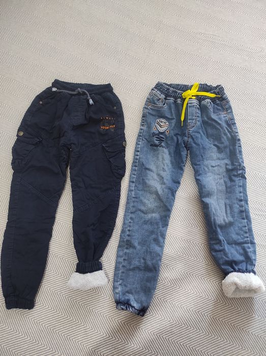 Джинсы тёплые на мальчика 9-11 лет