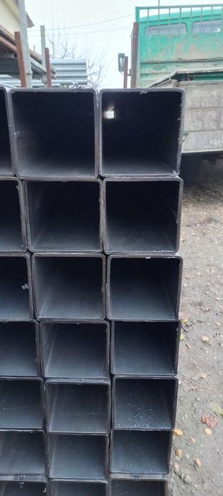 Черни профили 100х100, 6 метра дължина.