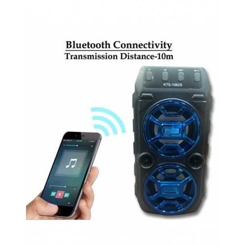 Преносима Bluetooth тонколонка KTS-1062 2x5W с FM радио и МP3