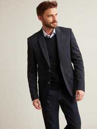 Sacou blazer de lux 48 M casual Oscar Jacobson lana super 120's navy