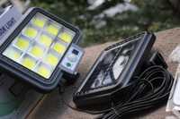 Lampa proiector solar 144 LED COB senzor de lumina si miscare