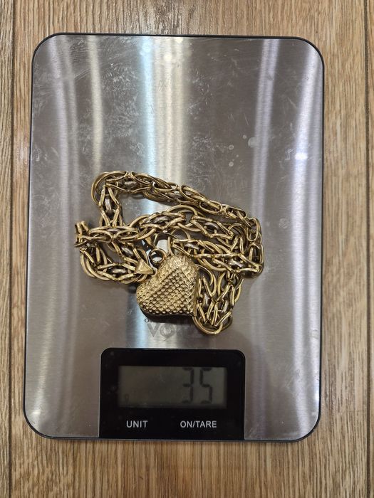 Златен синджир с висулка и гривна