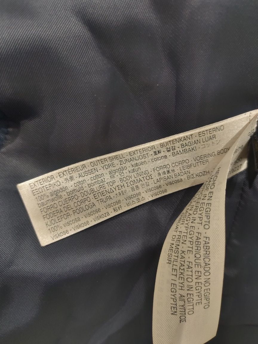Пальто Massimo Dutti из 100% хлопка и подкладом из 100% вискозы