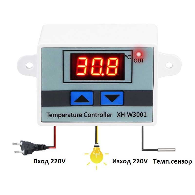 Терморегулатор на DC12V термоконтролер термостат XH-W3001