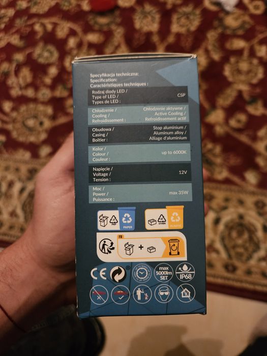 Чисто нови лед полски крушки h7